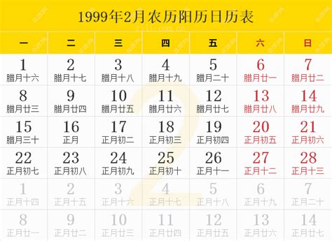 1999屬|1999年阳历农历出生的人命运